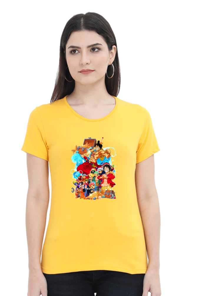 Women's One Piece Round Neck Half Sleeve