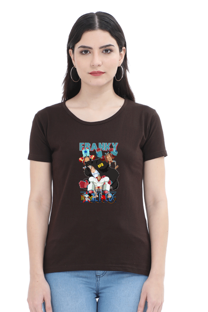 Women's One Anime Round Neck Half Sleeve