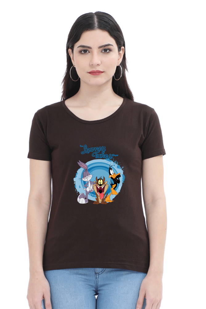 Women's Graphic Print Round Neck Half Sleeve