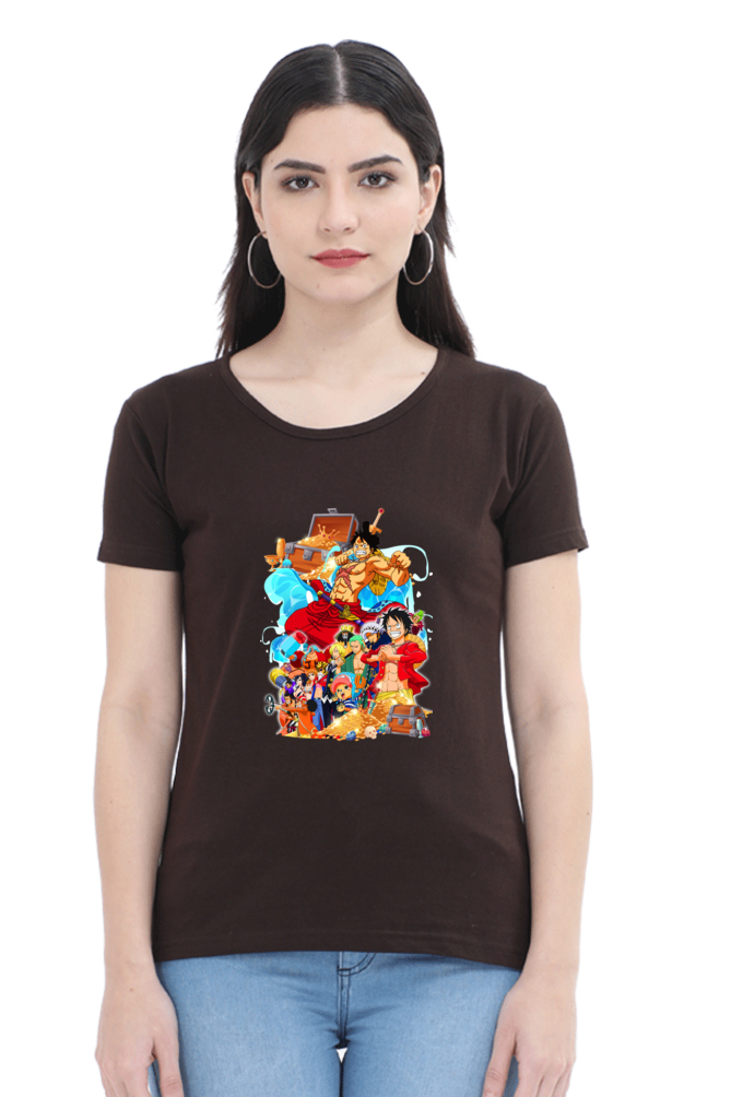 Women's One Piece Round Neck Half Sleeve