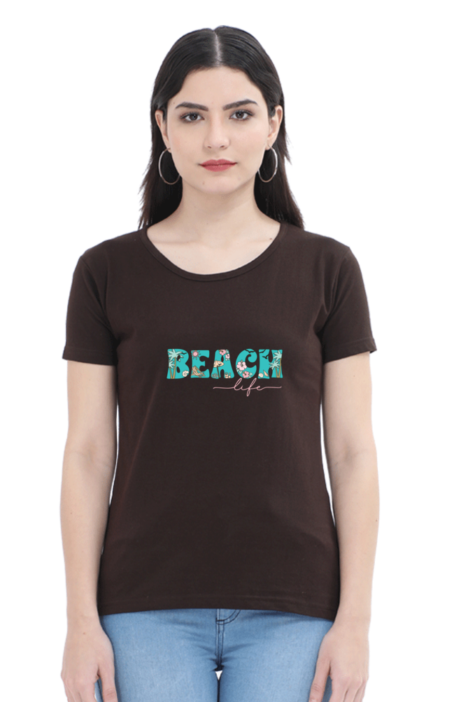 Women's Graphic Print Round Neck Half Sleeve