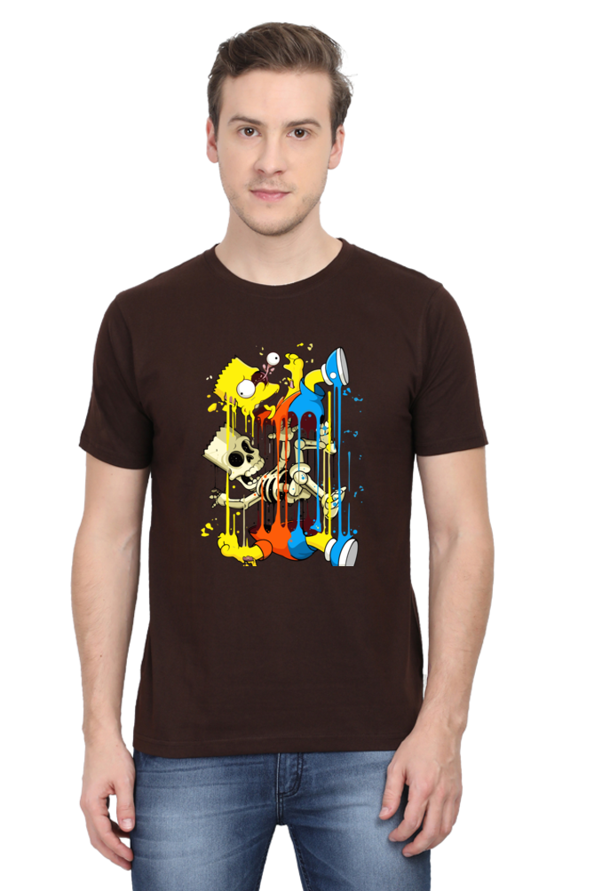 Men's The Simpsons Half Sleeve T-shirt