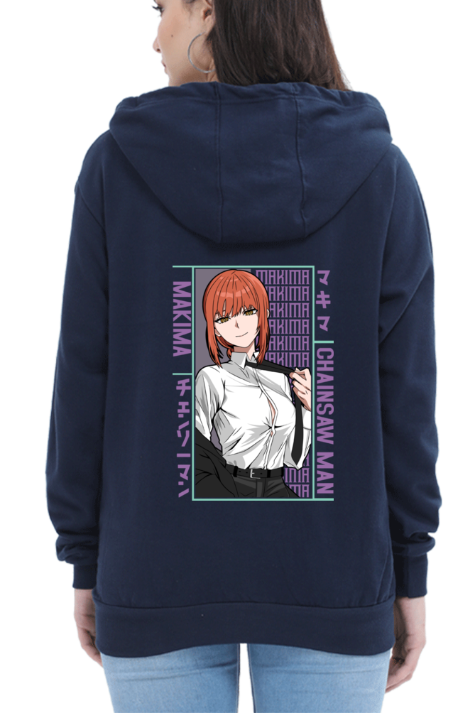 Women's Makima Graphic Printed Hooded Sweatshirt