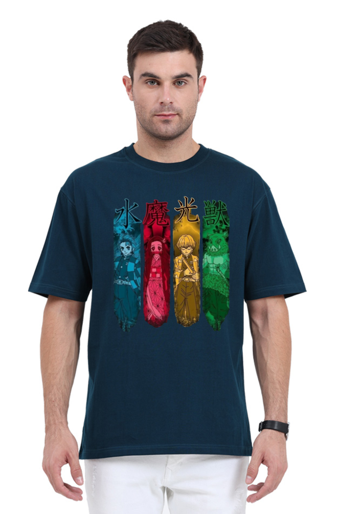 Unisex Demon Slayer Oversized T-shirt