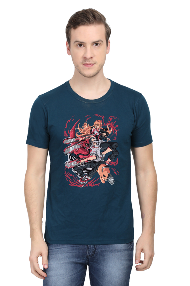 Men's Chainsaw man Half Sleeve T-shirt
