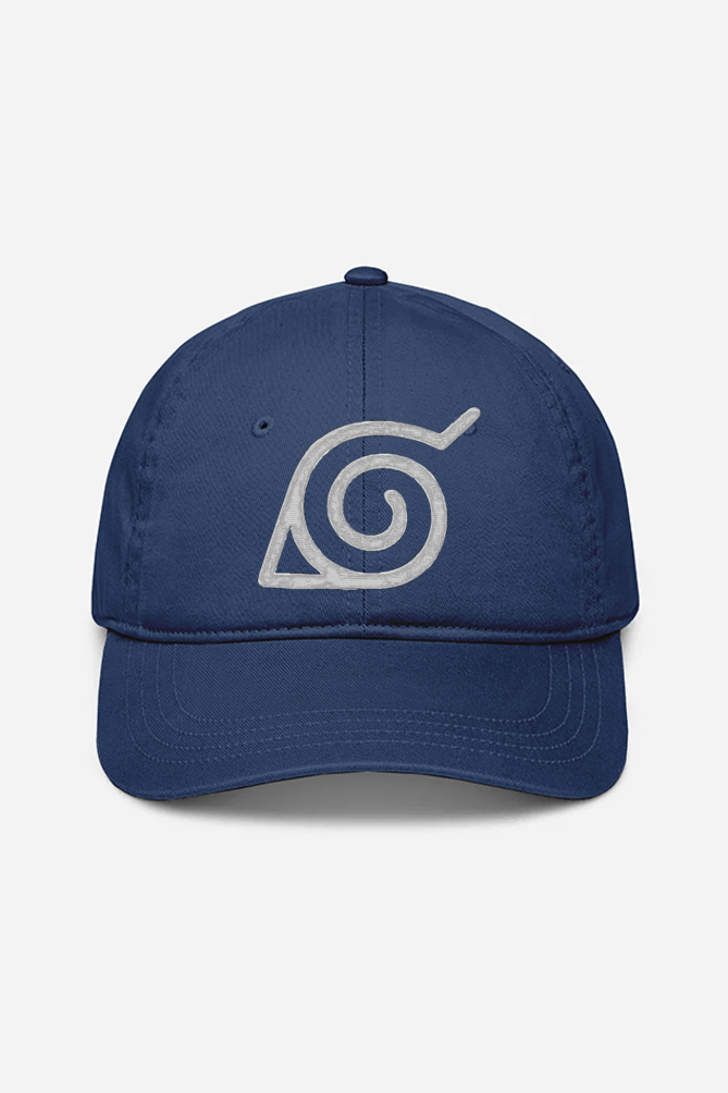 Unisex Leaf Village Embroidered Cap