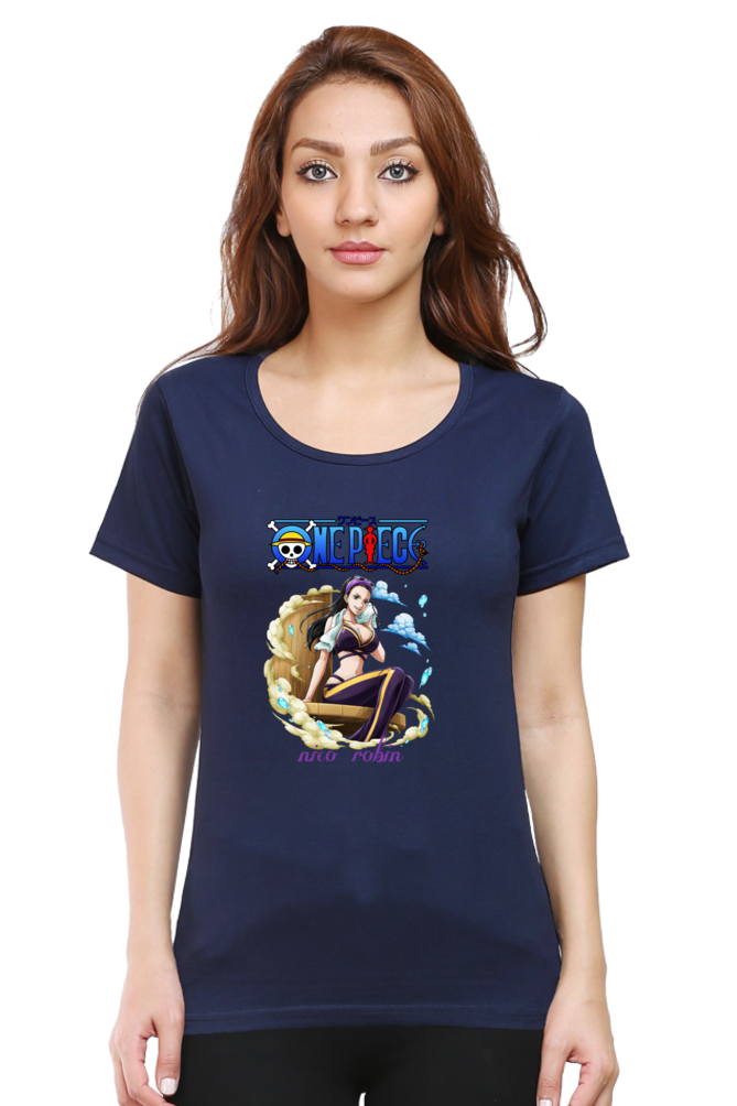 Female One Piece Round Neck Half Sleeve
