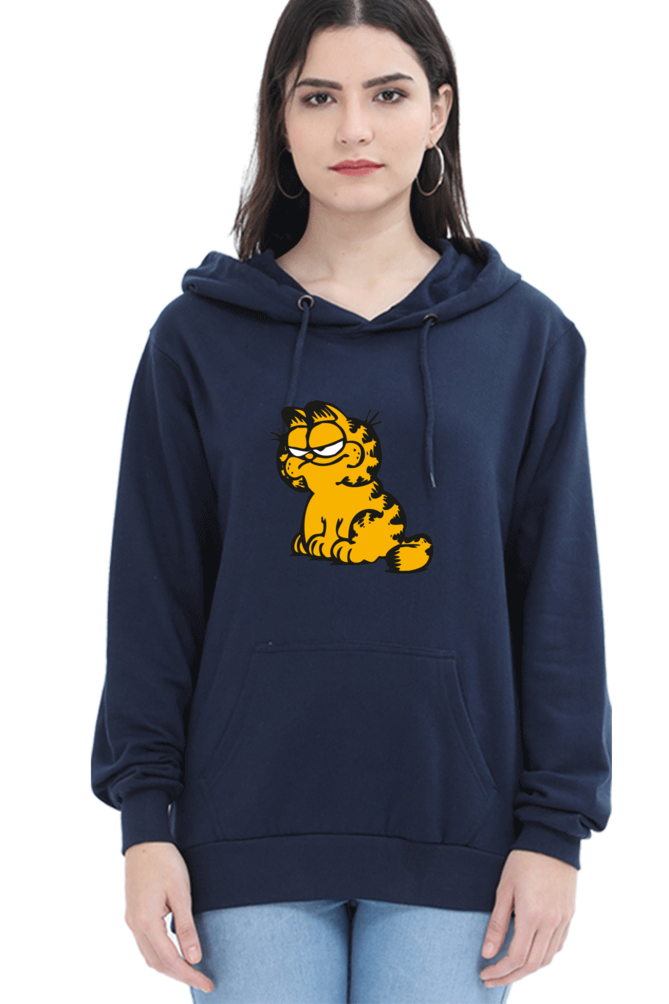 Women's Graphic Printed Hooded Sweatshirt