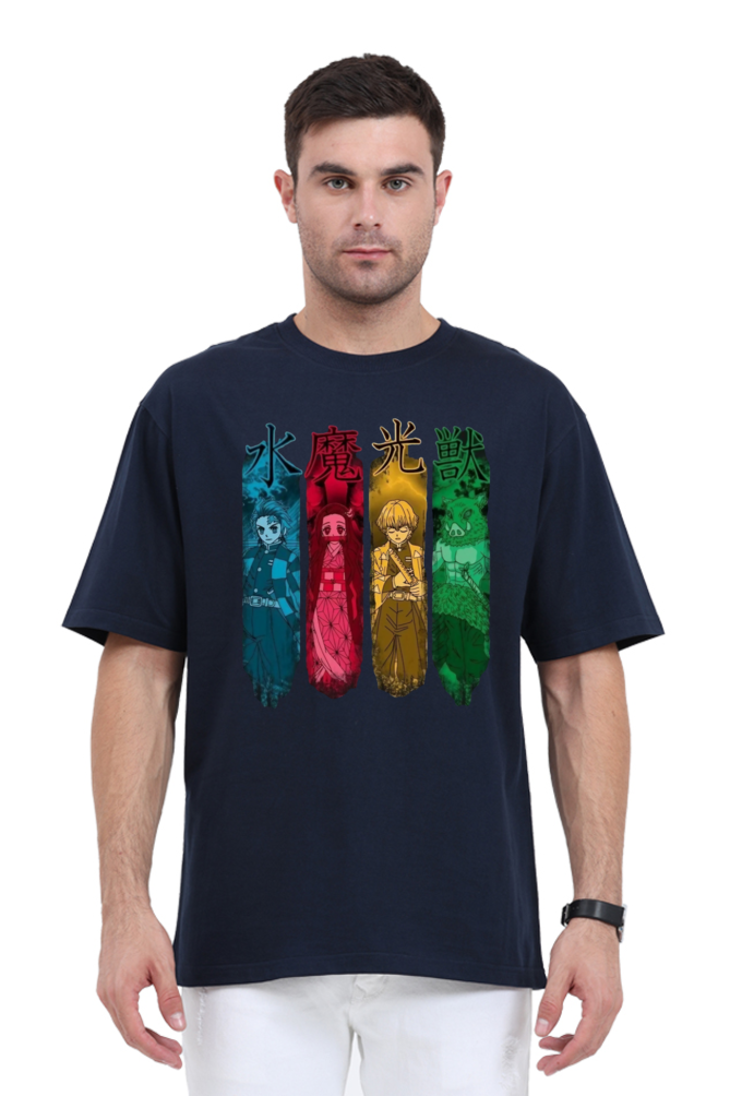 Unisex Demon Slayer Oversized T-shirt