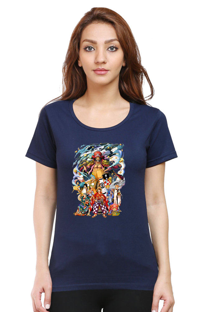 Women's One Piece Round Neck Half Sleeve