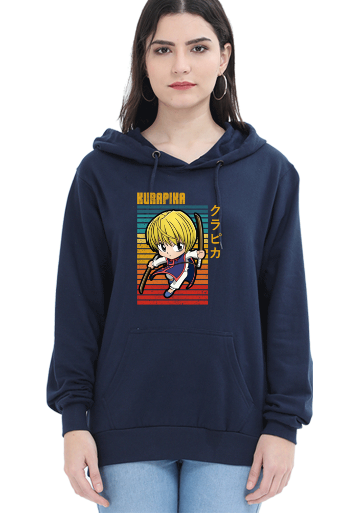 Women's Kurapika Graphic Printed Hooded Sweatshirt