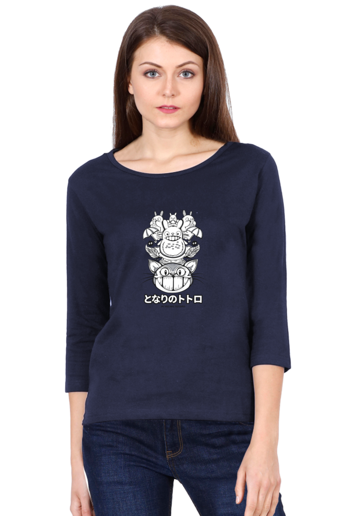 Women's Kawaii Round Neck Full Sleeve