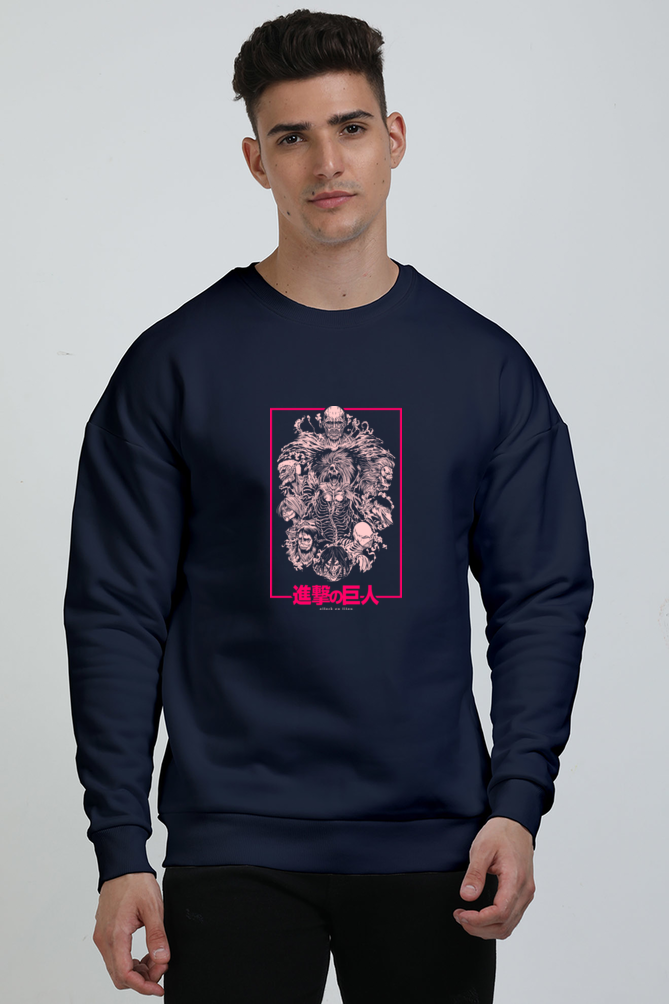 Unisex Attack on Titan Oversized Sweatshirt