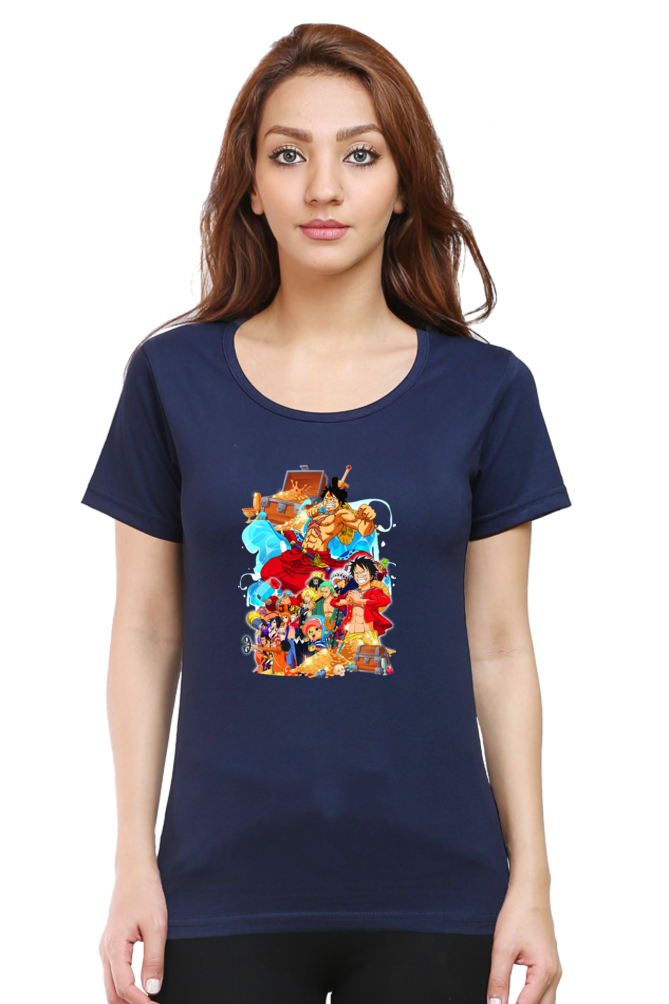 Women's One Piece Round Neck Half Sleeve