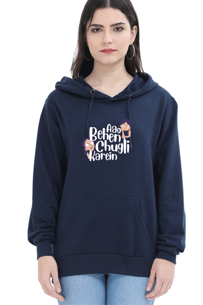 Women's Printed Hooded Sweatshirt