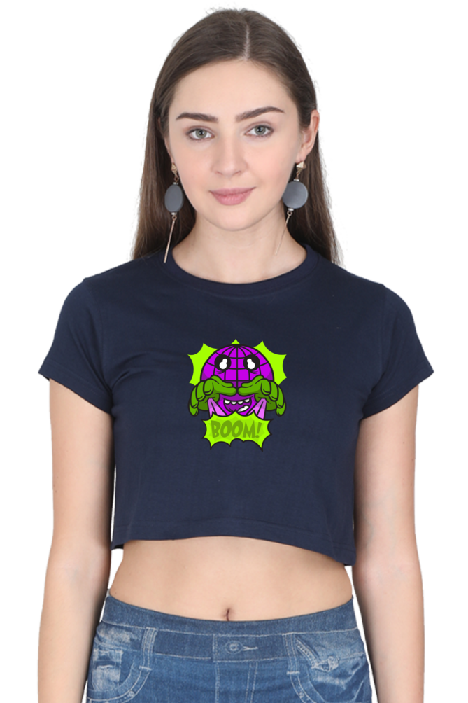 Women's Graphic Printed Crop Top