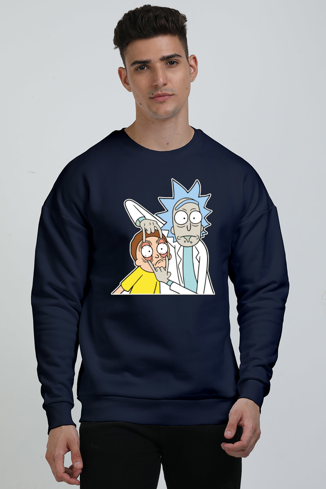 Unisex Rick and Morty Oversized Sweatshirt