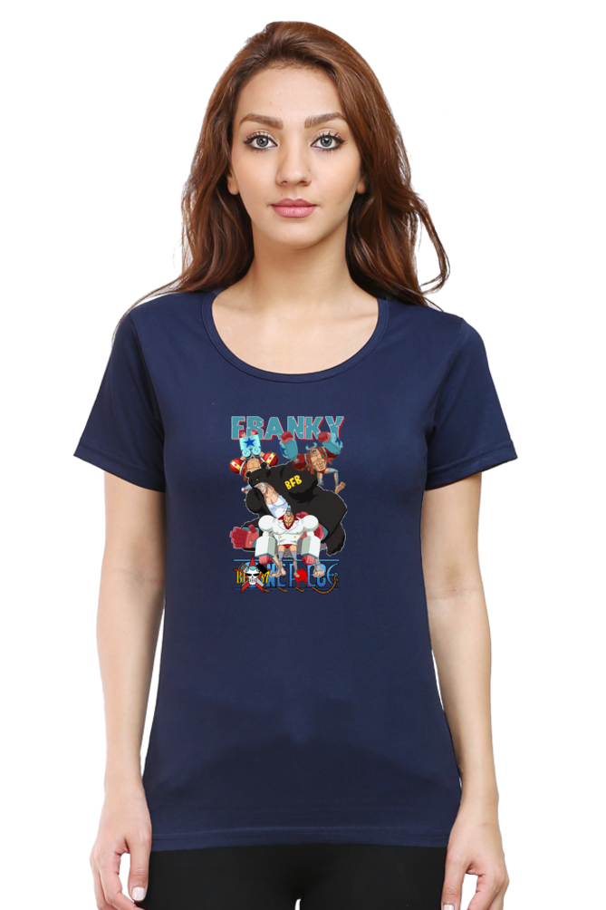 Women's One Anime Round Neck Half Sleeve