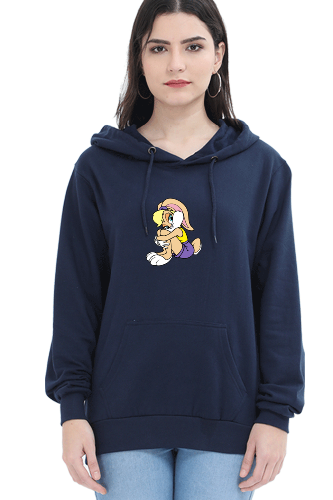 Women's Graphic Printed Hooded Sweatshirt