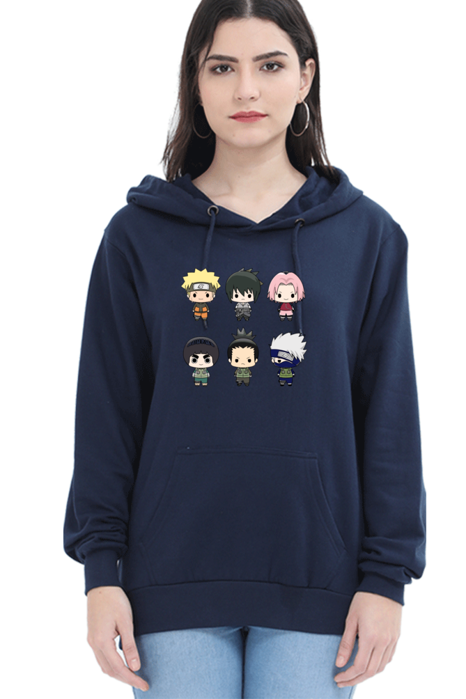 Women's Naruto Printed Hooded Sweatshirt