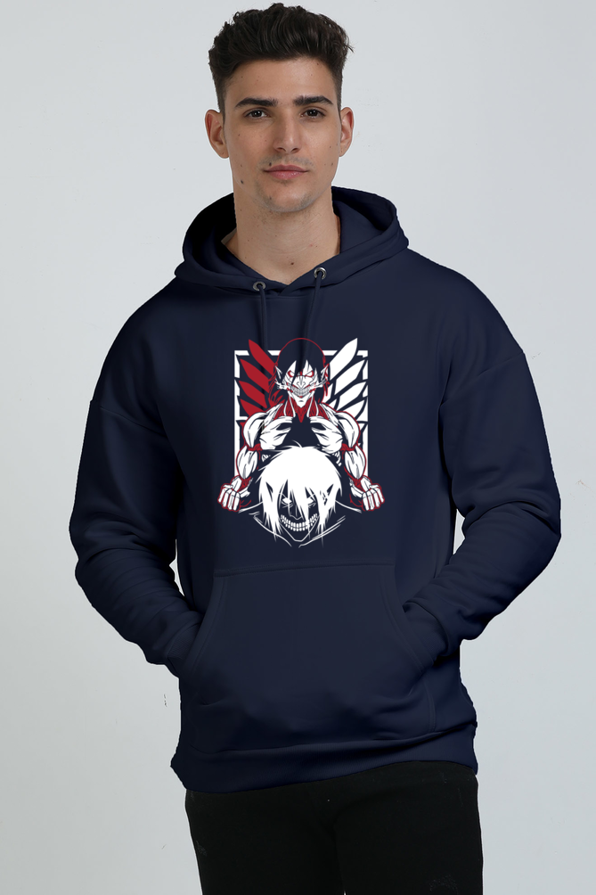 Unisex Eren Yeager Attack Titan Oversized Hooded Sweatshirt
