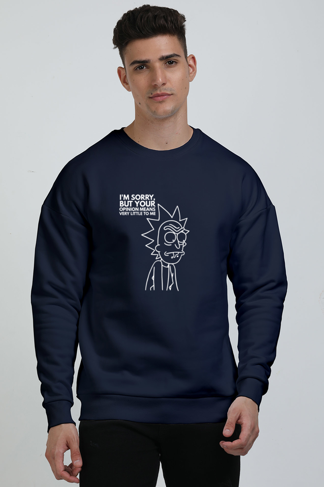 Unisex Rick and Morty Oversized Sweatshirt