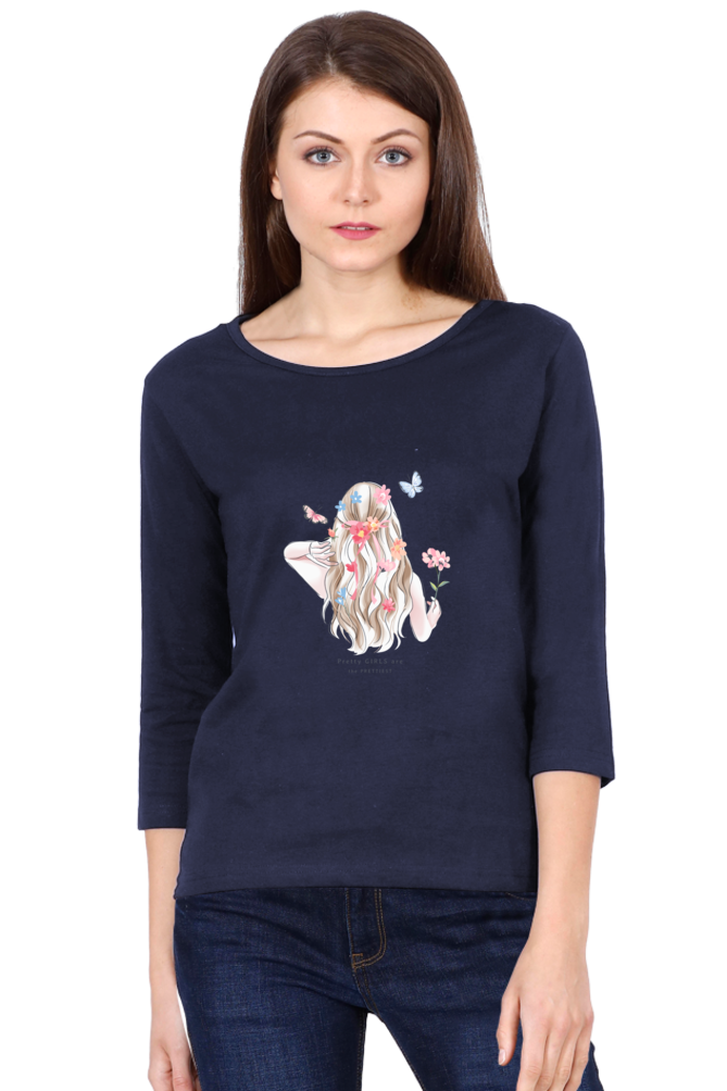 Women's Graphic Print Round Neck Full Sleeve