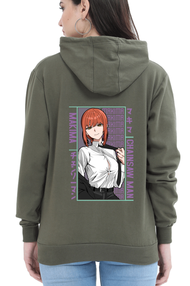 Women's Makima Graphic Printed Hooded Sweatshirt