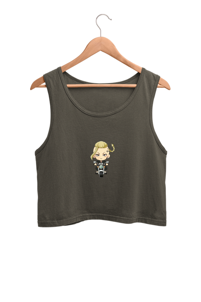 Women's Draken Graphic Printed Crop Tank Top