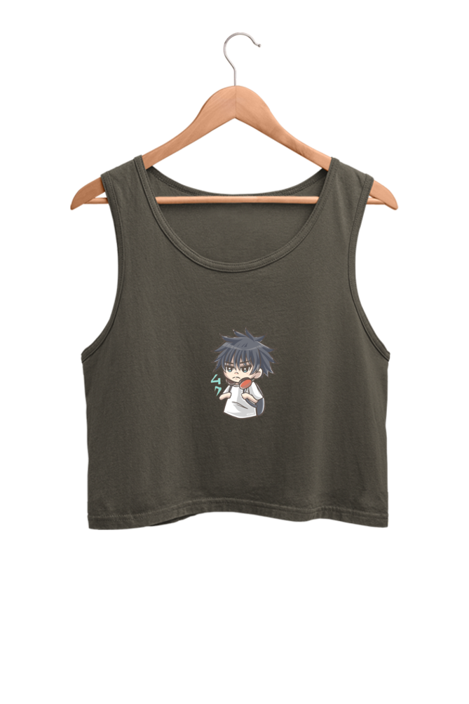 Women's Fushiguro Graphic Printed Crop Tank Top