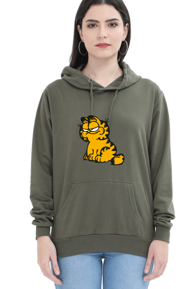 Women's Graphic Printed Hooded Sweatshirt