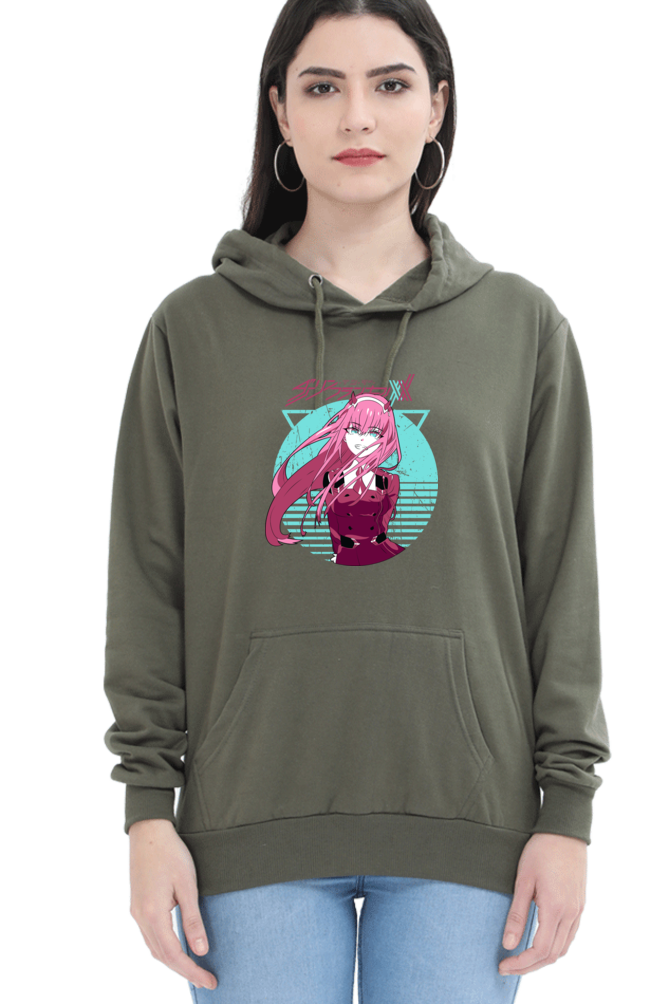 Women's Graphic Printed Hooded Sweatshirt