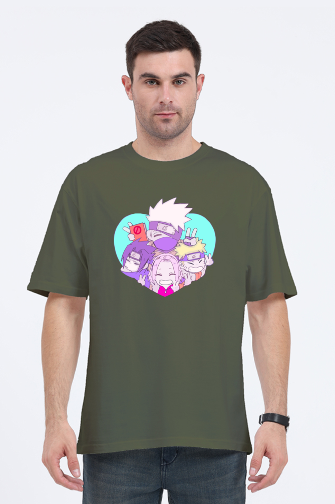 Unisex Team 7 Naruto Oversized T-shirt