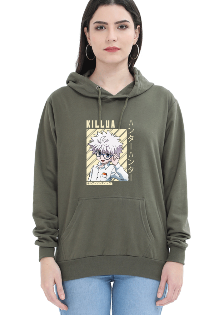 Women's Killua Graphic Printed Hooded Sweatshirt