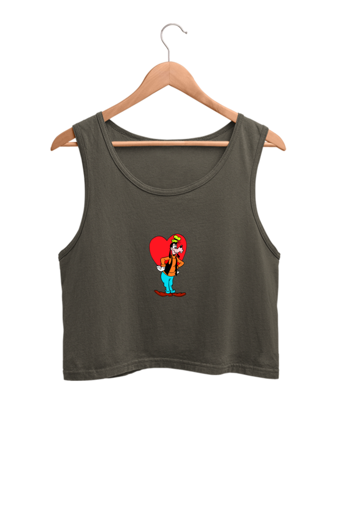Women's Graphic Printed Crop Tank Top