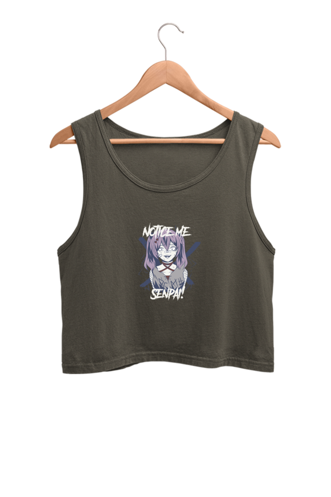 Women's Graphic Printed Crop Tank Top