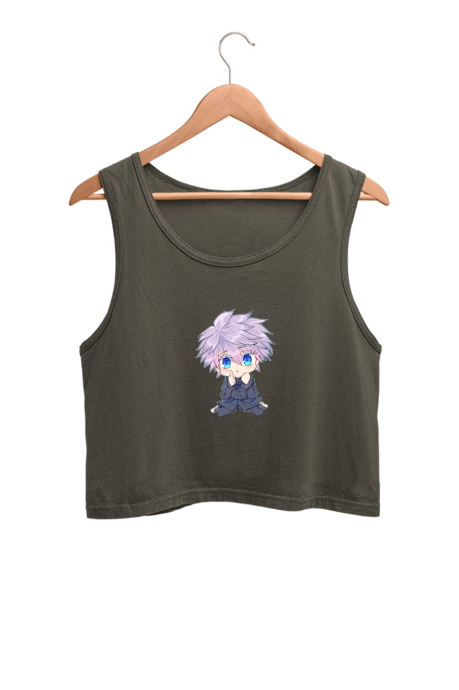 Women's Goku Graphic Printed Crop Tank Top
