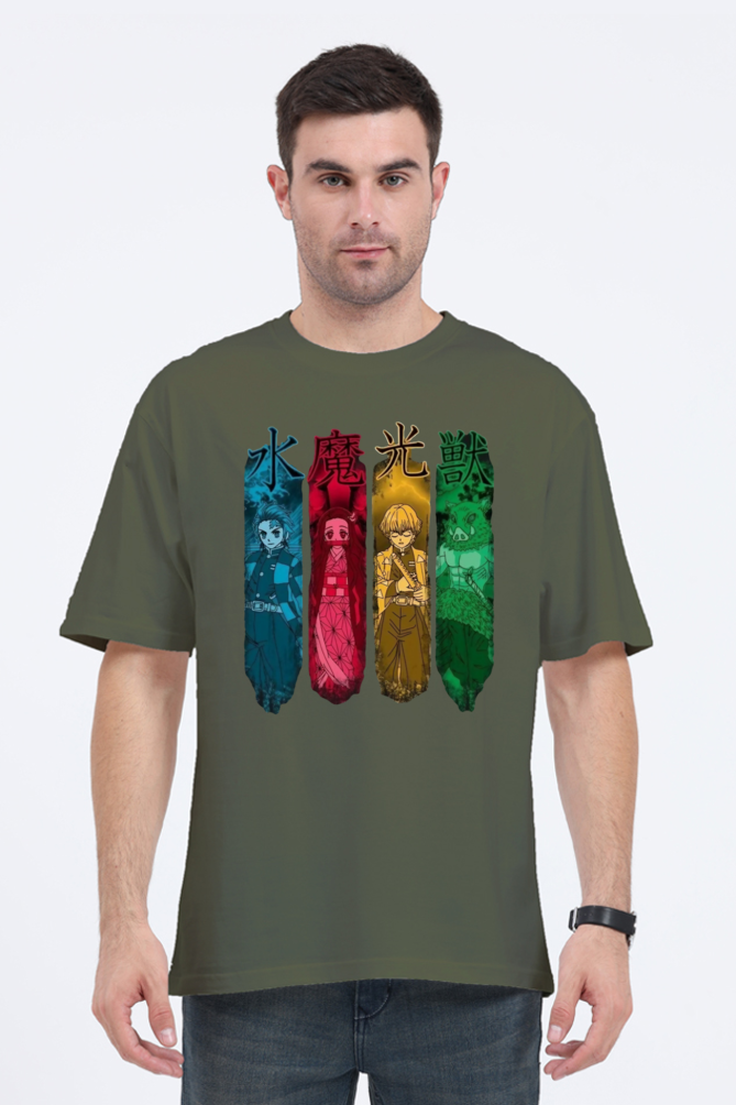 Unisex Demon Slayer Oversized T-shirt