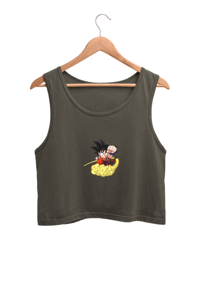 Women's Goku Graphic Printed Crop Tank Top