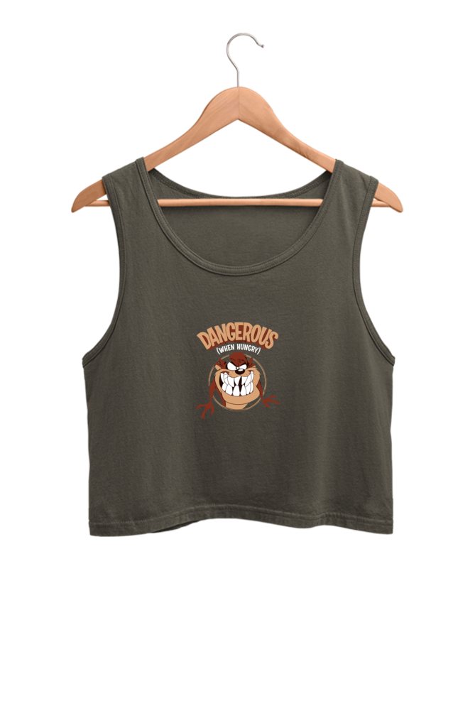 Women's Printed Crop Tank Top