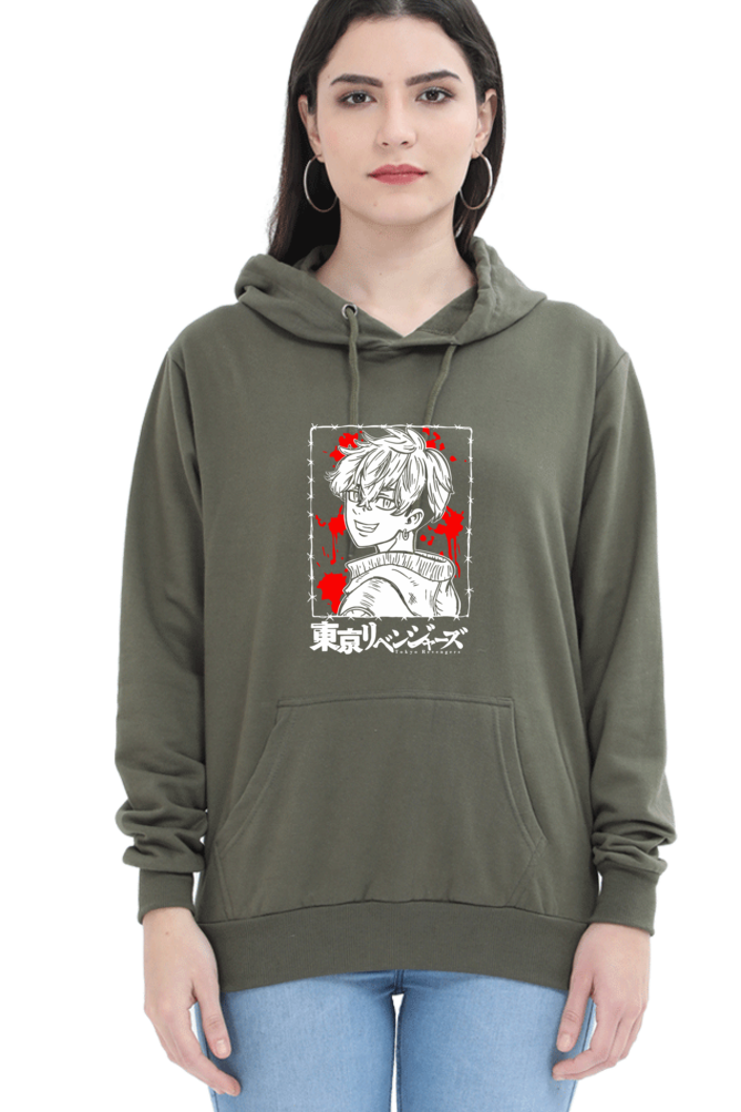 Women's Chifuyu Graphic Printed Hooded Sweatshirt