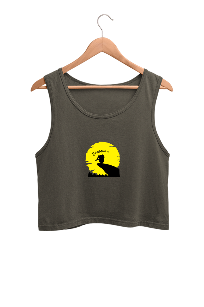 Women's Printed Crop Tank Top