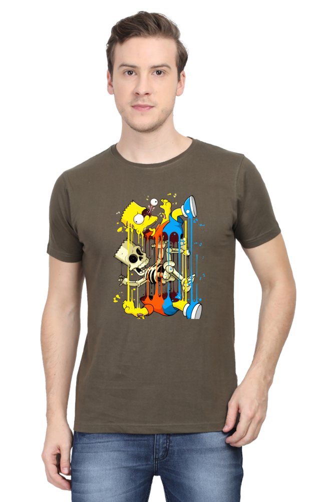 Men's The Simpsons Half Sleeve T-shirt