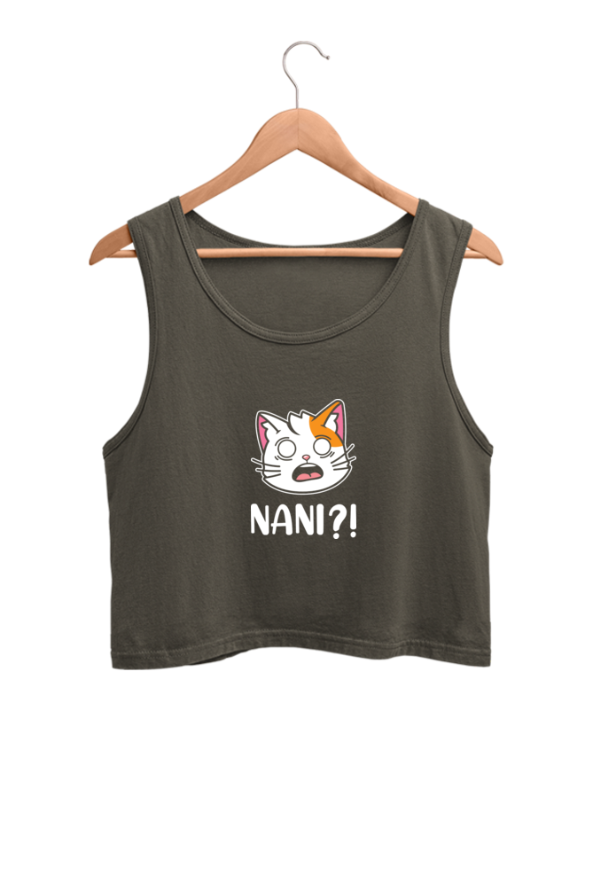 Women's Graphic Printed Crop Tank Top