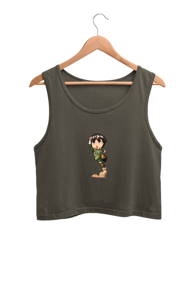 Women's Rock Lee Graphic Printed Crop Tank Top