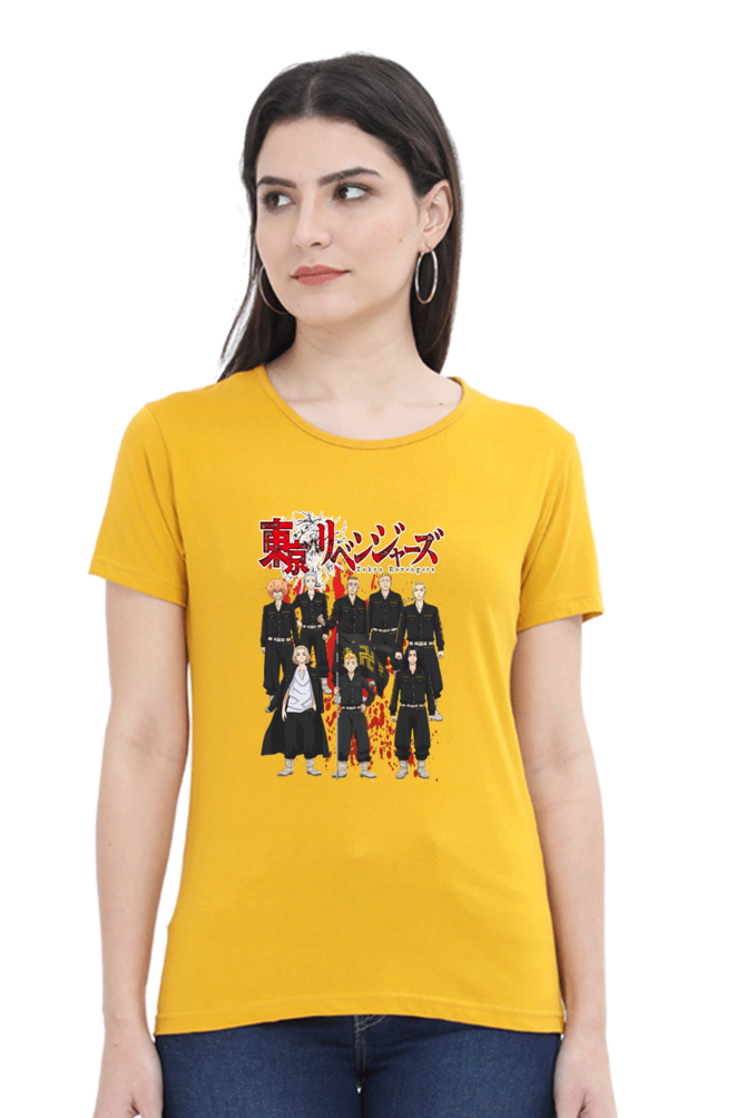 Women's Tokyo Revengers Round Neck Half Sleeve