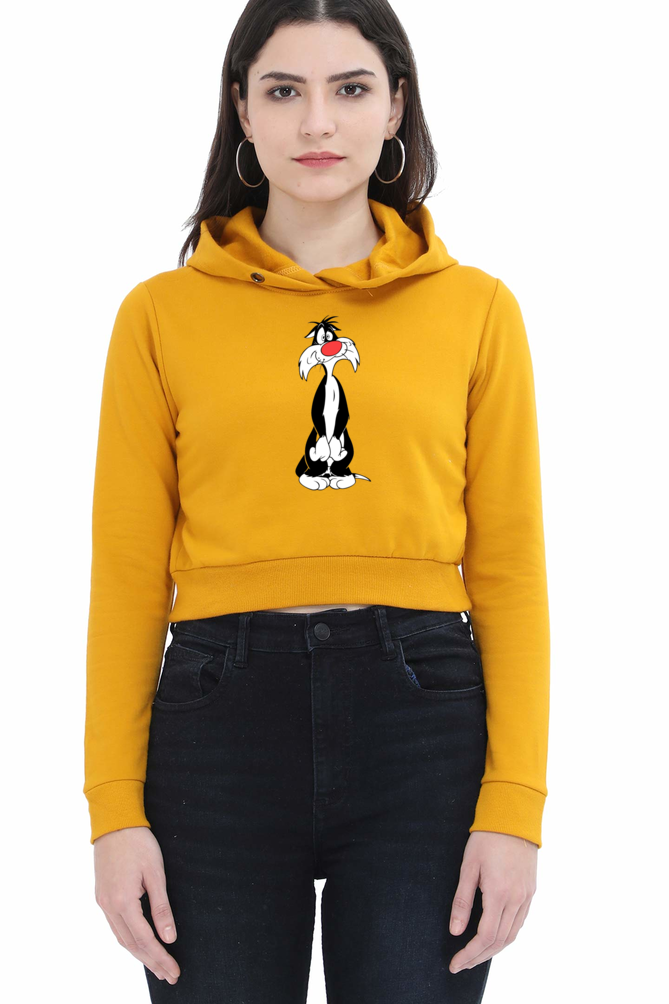 Women's Loony Toon's Crop Hoodies