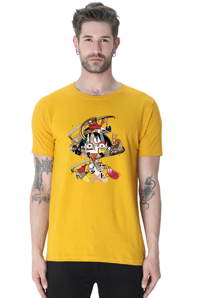 Men's One Piece Half Sleeve T-shirt