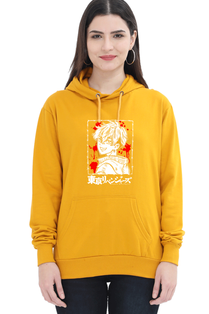 Women's Chifuyu Graphic Printed Hooded Sweatshirt
