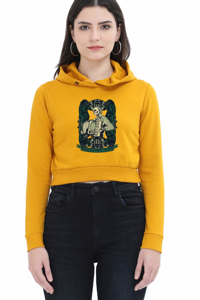 Women's Graphic Print Crop Hoodies